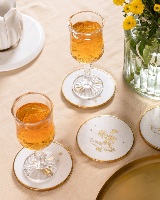 Chaand Marble Coasters