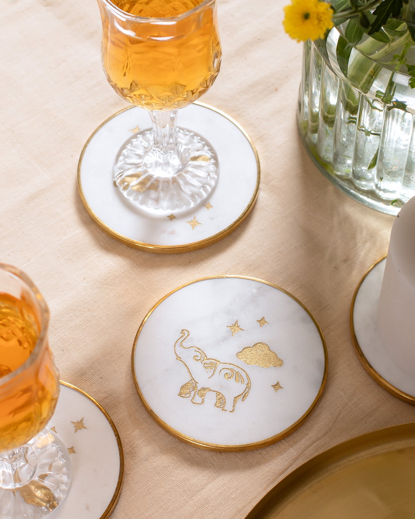 Chaand Marble Coasters