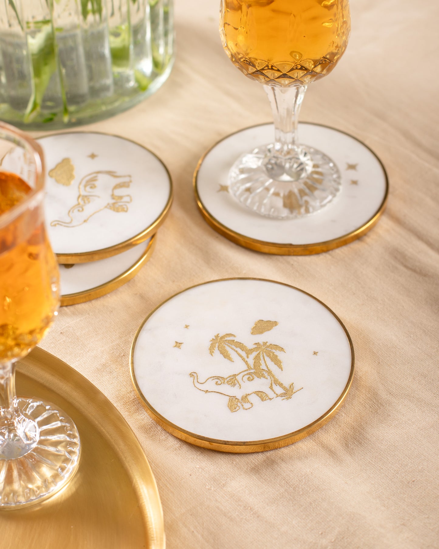 Chaand Marble Coasters