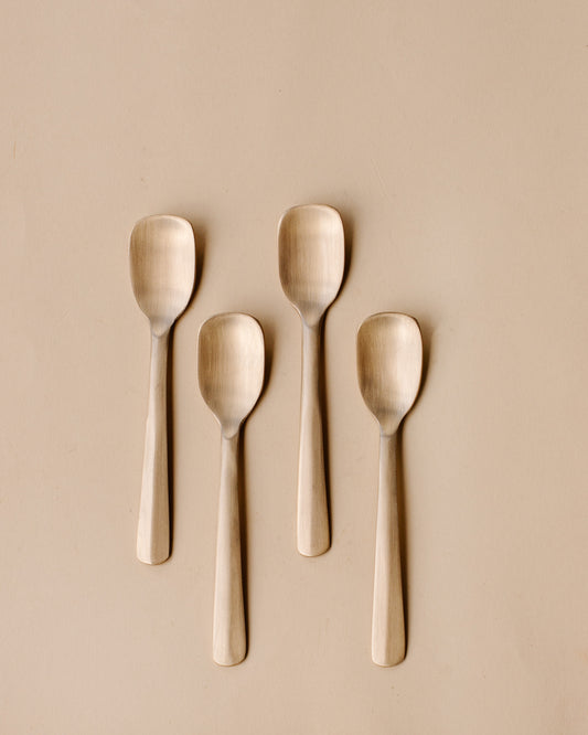 Riwaj Brass dessert spoons (Set of 4)