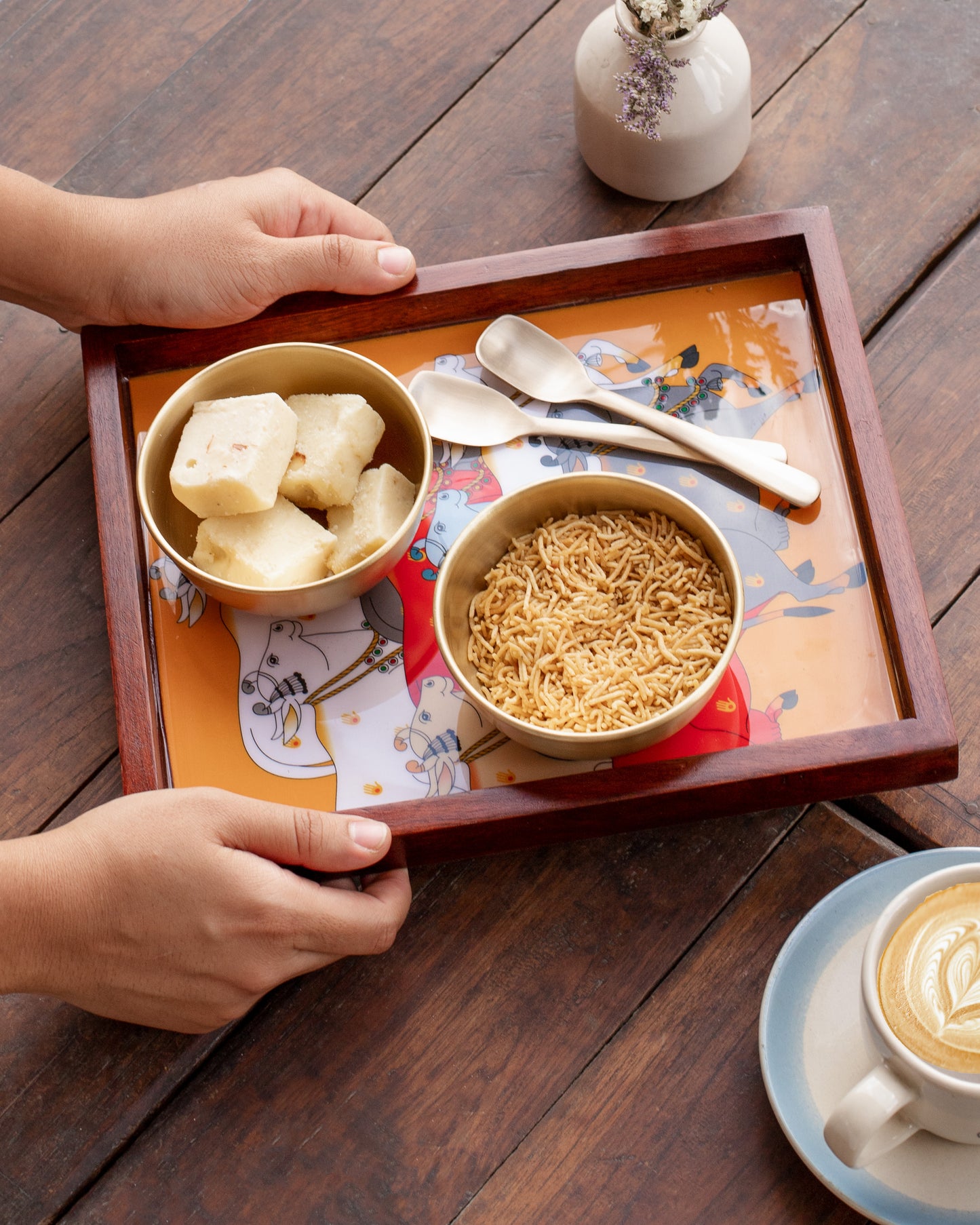 Pichwai Kamadhenu Tray