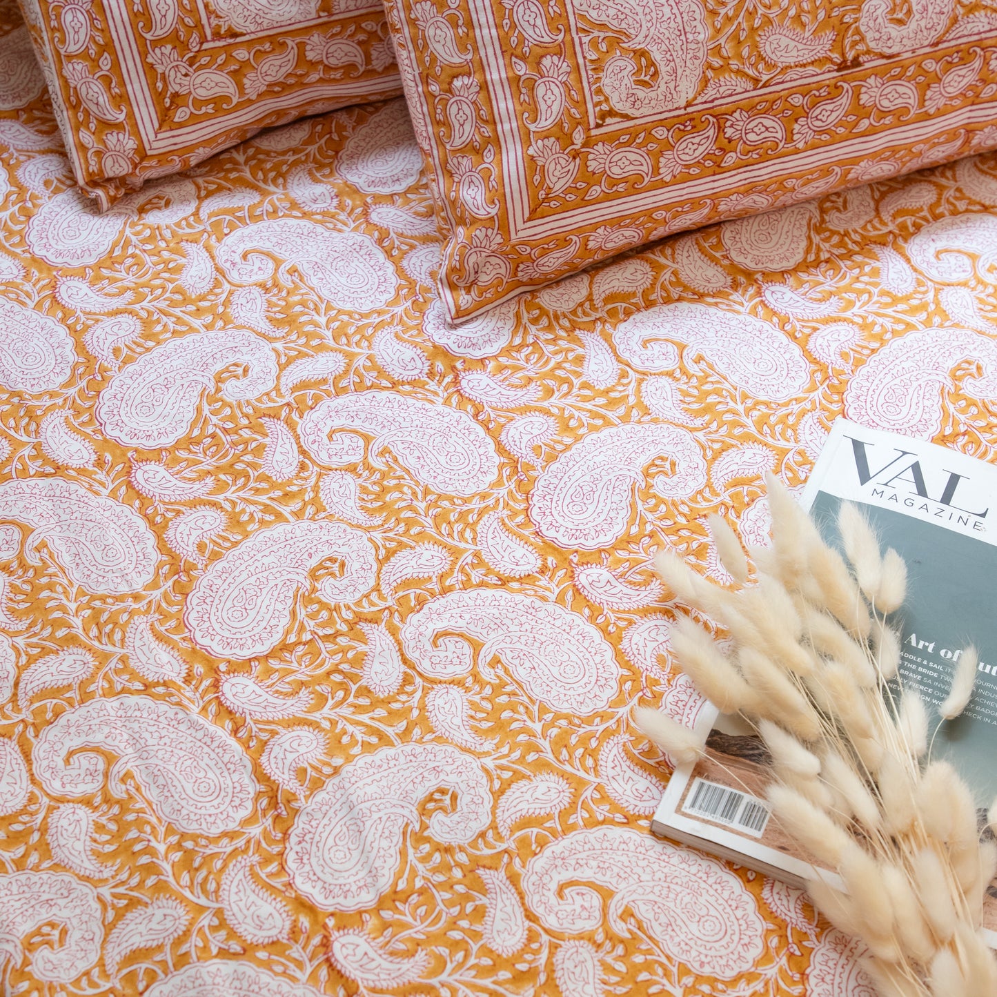 Coming Soon! Rang Mahal- Paisley Yellow bedding