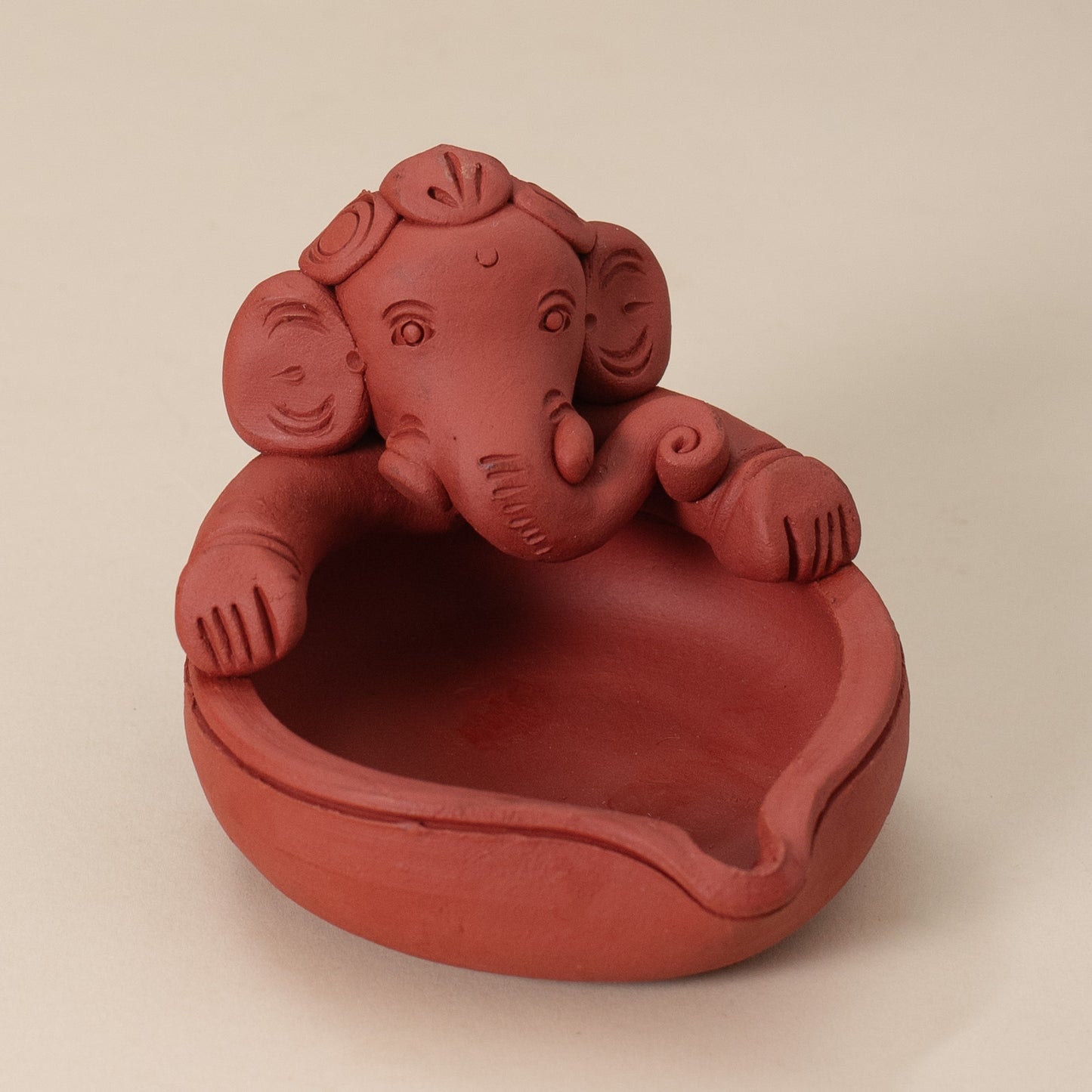 Terracotta Ganesh Diya (Set of 2)