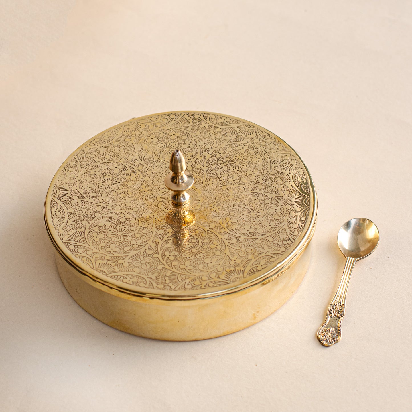 Brass Masala box- 7"