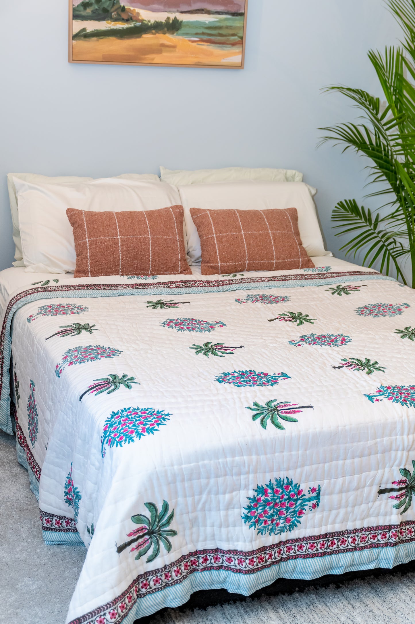 Tropical cotton quilt