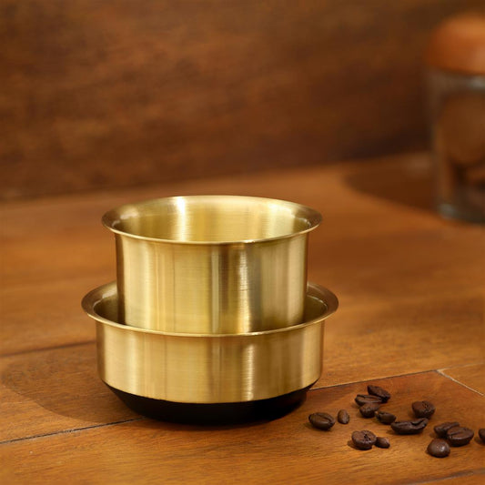 Oro brass coffee set gold