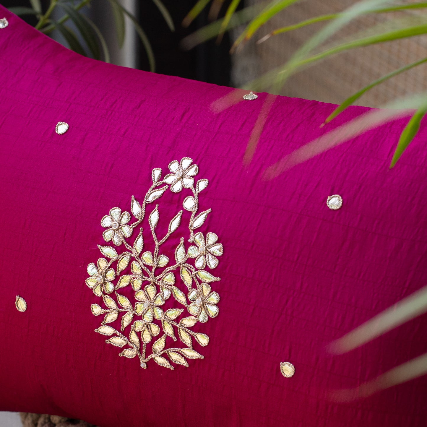 Mriya flower silk cushion cover- 12/18"