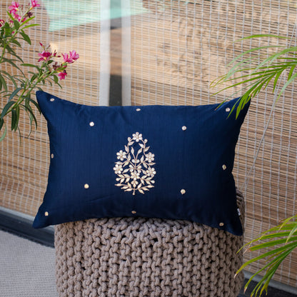 Mriya flower silk cushion cover- 12/18"