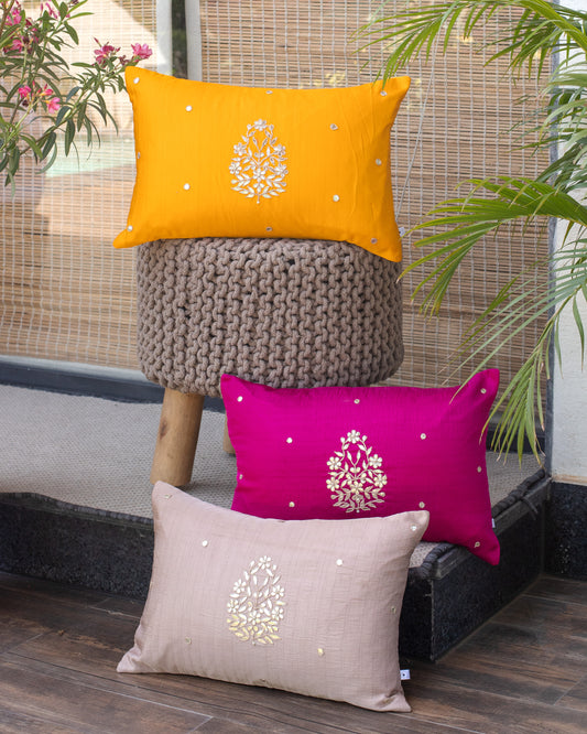 Mriya flower silk cushion cover- 12/18"