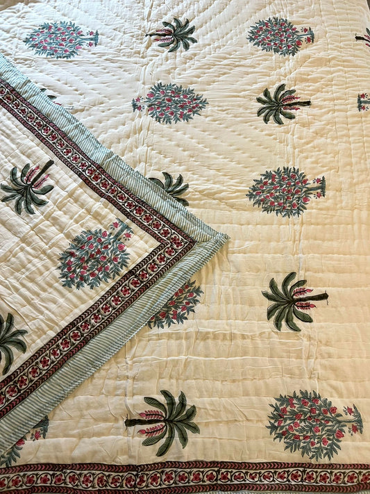 Tropical cotton quilt