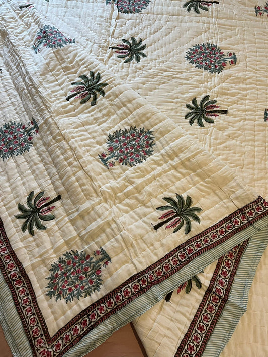 Tropical cotton quilt