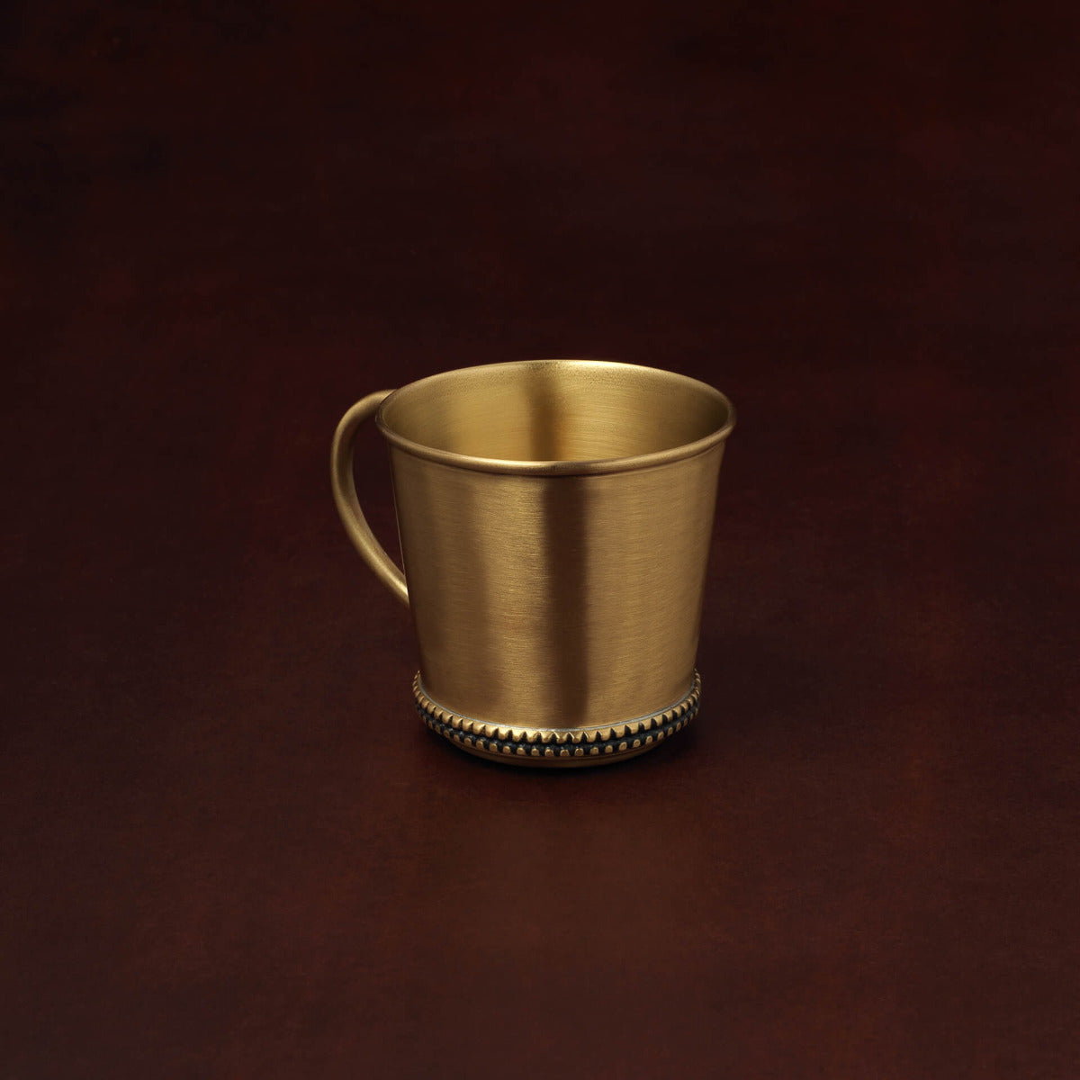 Masai brass mug gold