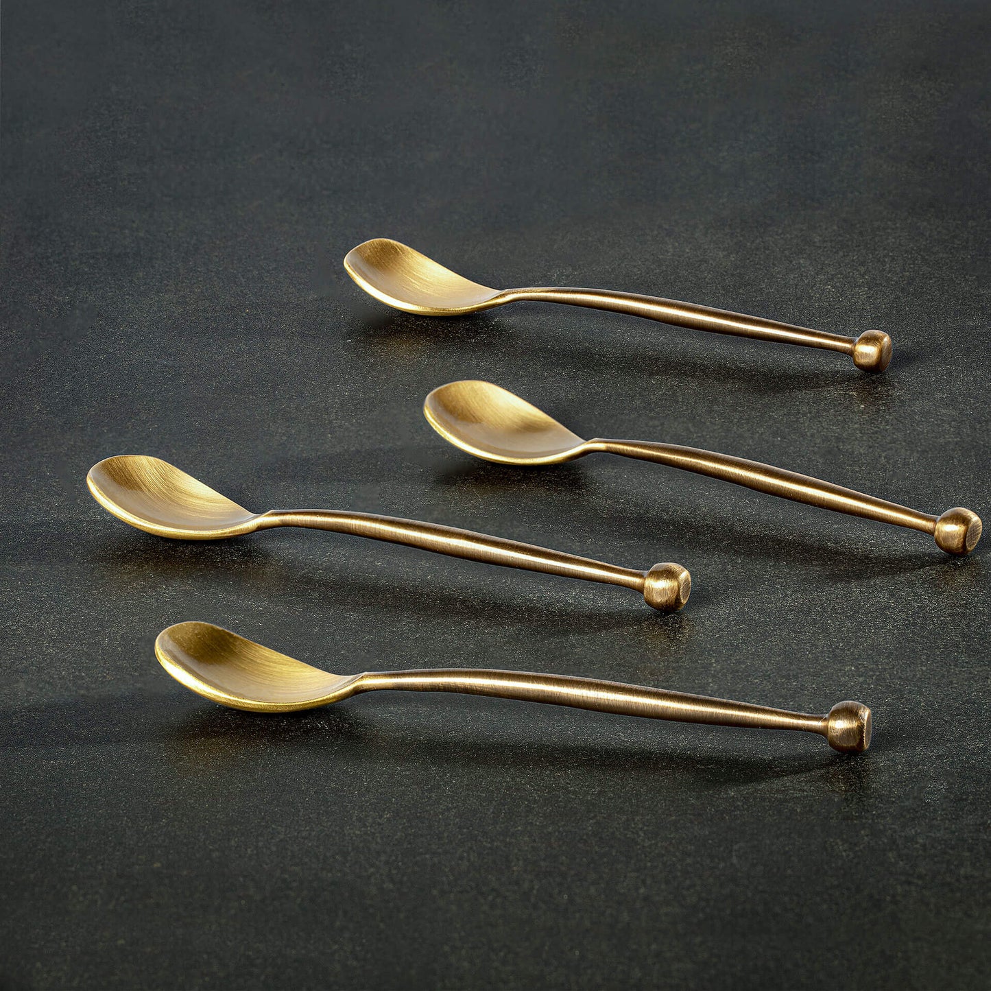 Brass dessert spoons