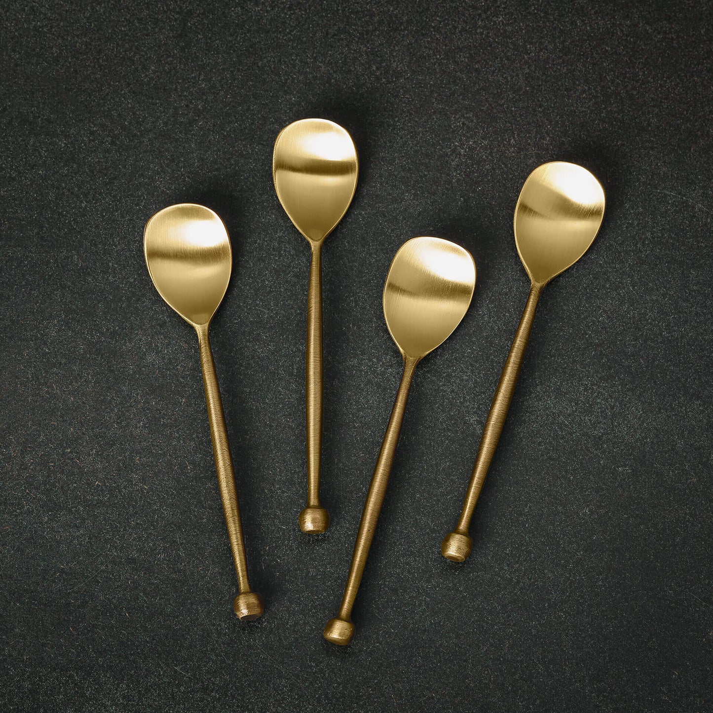 Brass dessert spoons