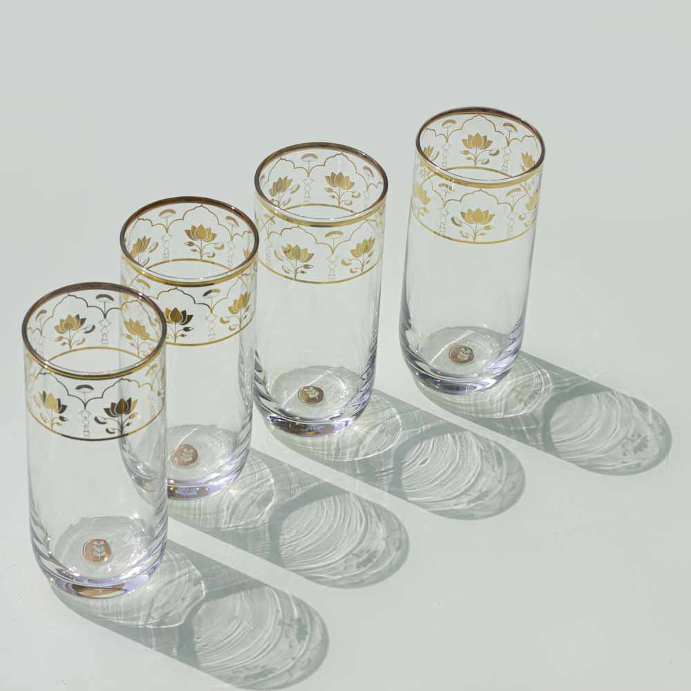 Pichwai Kamal Glass Set