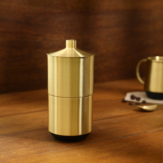 Oro brass filter coffee maker